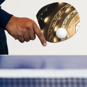 Raquette De Ping Pong Architecture sépia
