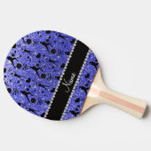 Raquette De Ping Pong Arcs bleus nommés faits sur commande de coeurs de (Côté)