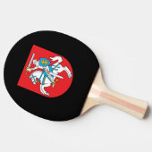 Raquette De Ping Pong Armoiries lituaniennes (Côté)