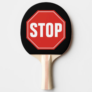 RAQUETTE DE PING PONG ARRÊTER LE SIGNE