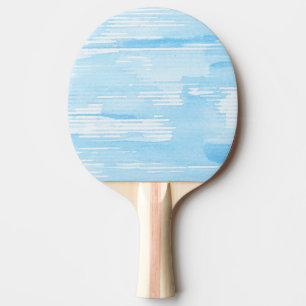 Raquette De Ping Pong Arrière - plan bleu abstrait d'aquarelle, texture