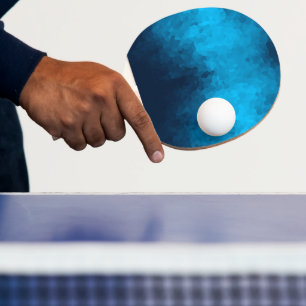 Raquette De Ping Pong Arrière - plan bleu cristallisé Abstrait