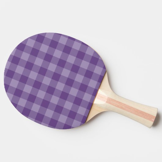Raquette De Ping Pong Arrière - plan checkered violet (Côté)