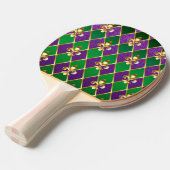 Raquette De Ping Pong Arrière - plan de bijoux Mardi Gras (Devant Angle)