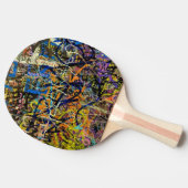 Raquette De Ping Pong Arrière - plan de graffiti (Côté)