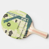 Raquette De Ping Pong Arrière - plan de pointe abstrait (Côté)