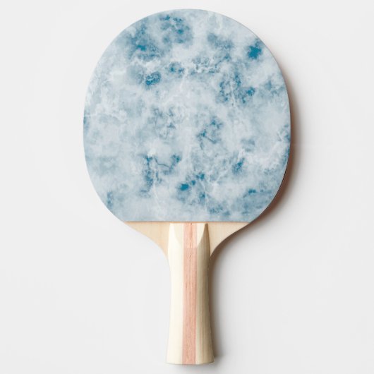Raquette De Ping Pong Arrière - plan de texture bleu marbre (Devant)