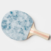 Raquette De Ping Pong Arrière - plan de texture bleu marbre (Côté)