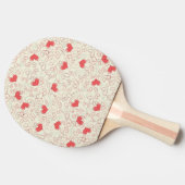 Raquette De Ping Pong Arrière - plan mignon de coeurs (Côté)