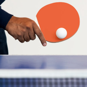 Raquette De Ping Pong Arrière - plan orange vif