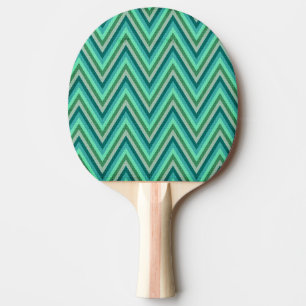 Raquette De Ping Pong Arrière - plan rayé de zigzag