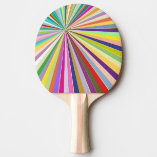 Raquette De Ping Pong Arrière - plan rayé frais