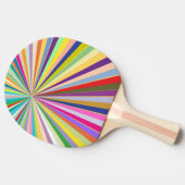 Raquette De Ping Pong Arrière - plan rayé frais (Côté)