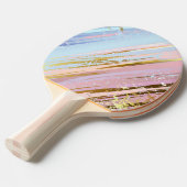 Raquette De Ping Pong Arrière - plan rose texturé (Devant Angle)