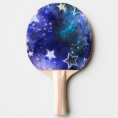 Raquette De Ping Pong Arrière - plan spatial avec étoiles (Dos)