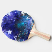 Raquette De Ping Pong Arrière - plan spatial avec étoiles (Côté)