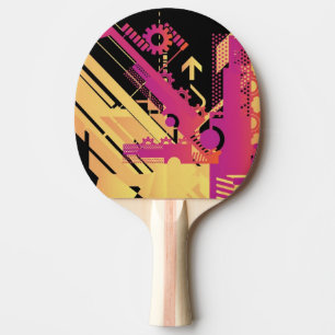 Raquette De Ping Pong Arrière - plan tramé technique 7