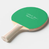 Raquette De Ping Pong Arrière - plan vert à la menthe plate - Design Mar (Devant Angle)