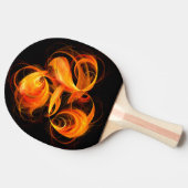 Raquette De Ping Pong Art Abstrait Fireball (Côté)
