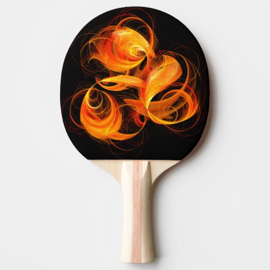 Raquette De Ping Pong Art Abstrait Fireball (Devant)