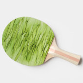 Raquette De Ping Pong Art Abstrait personnalisé de l'encre d'alcool vert (Côté)