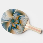 Raquette De Ping Pong Art Fractal De L'Imaginaire Abstrait En Plein Esso (Côté)