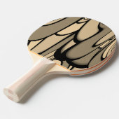 Raquette De Ping Pong Art Moderne Fondre des teintes Brown (Devant Angle)