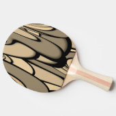 Raquette De Ping Pong Art Moderne Fondre des teintes Brown (Côté)