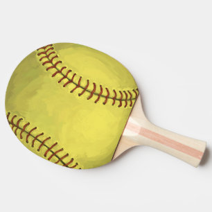 Raquette De Ping Pong Art Softball Peint