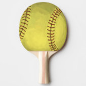 Raquette De Ping Pong Art Softball Peint (Devant)