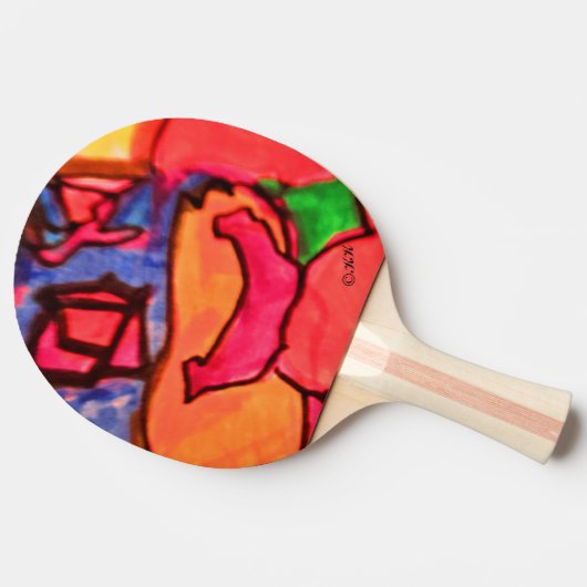 Raquette De Ping Pong Arts visuels 866 (Côté)
