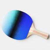 Raquette De Ping Pong Artwork Abstrait noir bleu (Côté)
