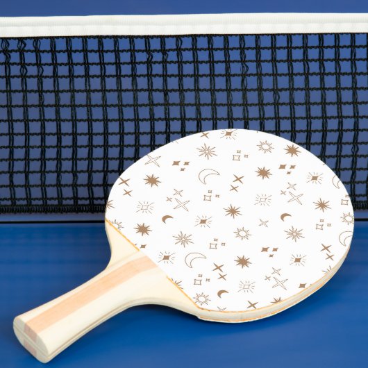 Raquette De Ping Pong Astrologie Star Motif (Insitu)