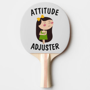RAQUETTE DE PING PONG ATTITUDE AJUSTER MARIAGE PADDLE CADEAU POUR FEMME