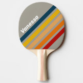 Raquette De Ping Pong Aurora Arcade Angled Striping with Name (Dos)