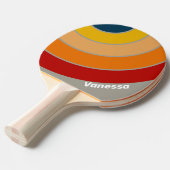 Raquette De Ping Pong Aurora Arcade Cercle Rayure avec Nom (Devant Angle)