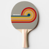 Raquette De Ping Pong Aurora Arcade Curl Stripes avec nom (Dos)