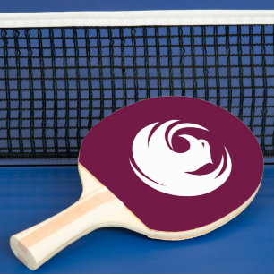 Raquette de ping pong avec drapeau de la ville de 