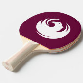 Raquette de ping pong avec drapeau de la ville de (Devant Angle)