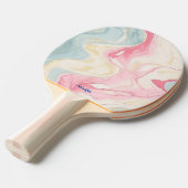 Raquette de ping pong avec impression pastel abstr (Devant Angle)