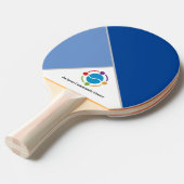 Raquette de ping pong avec logo personnalisé (Devant Angle)