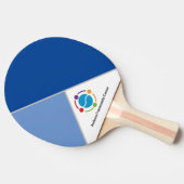 Raquette de ping pong avec logo personnalisé (Côté)