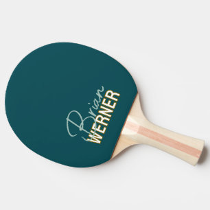 Raquette de ping pong avec son nom