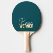 Raquette de ping pong avec son nom (Devant)