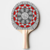 Raquette De Ping Pong Aztec rencontre Ping Pong Paddle Alien (Dos)