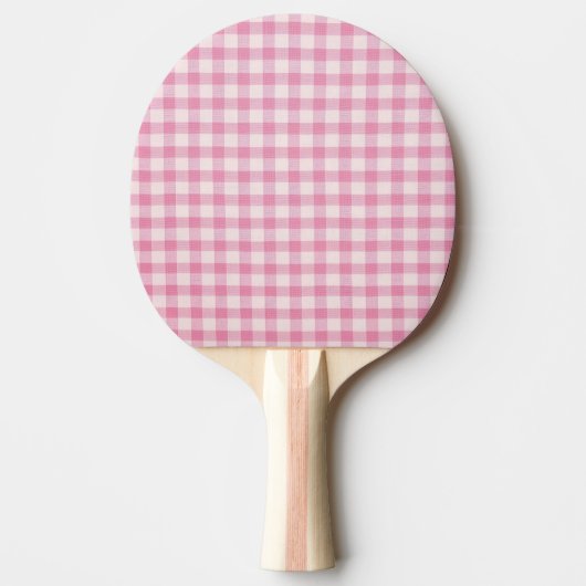 Raquette De Ping Pong Baby Pink Gingham (Devant)