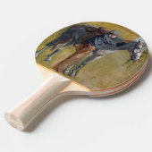 Raquette De Ping Pong Badlands, Cowboy Horse Old West Thomas Eakins (Devant Angle)