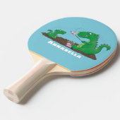 Raquette De Ping Pong Baguettes mignonnes grillant des marshmallows dess (Devant Angle)