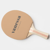 Raquette De Ping Pong Baiser de pêche Minimal Moderne Nom Classique (Côté)