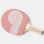 Raquette De Ping Pong Baiser Rétro Bandes à double boucle avec nom (Côté)